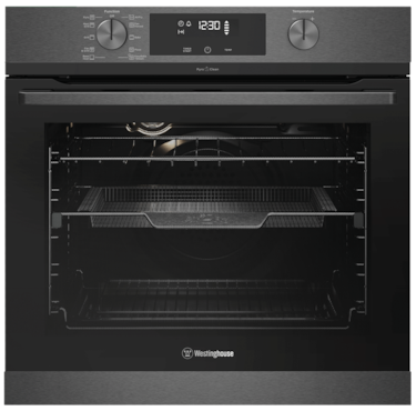 60cm multi-function 10 pyrolytic oven with AirFry, dark stainless steel