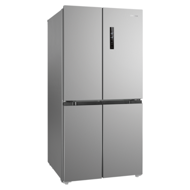 496L Quad Door Fridge - silver