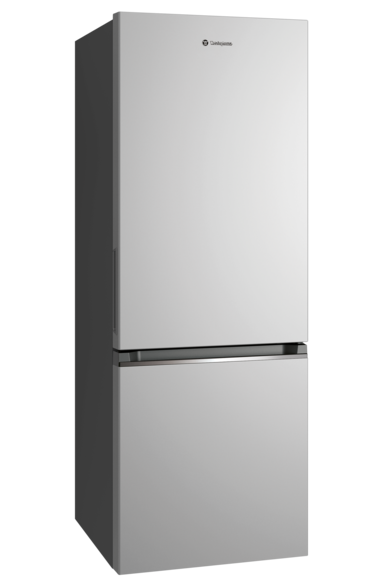 308L bottom freezer fridge - Arctic steel