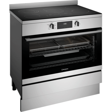 90cm electric freestanding oven with AirFry, stainless steel