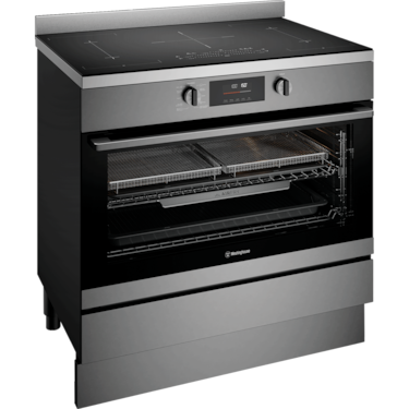 90cm electric pyrolytic freestanding oven with AirFry, dark stainless steel