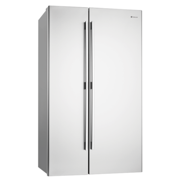 700L stainless steel, side x side fridge