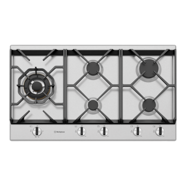 90cm 5 burner stainless steel gas cooktop