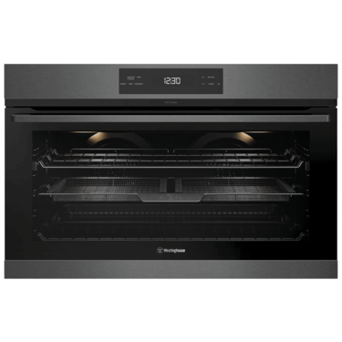 90cm pyrolytic multi-function 14 oven with AirFry, dark stainless steel