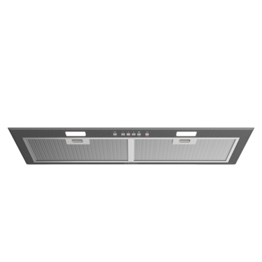 86cm integrated rangehood, dark stainless steel